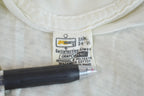 True Vintage 1970s Sanfor Knit Long White Transparent Undershirt T Shirt