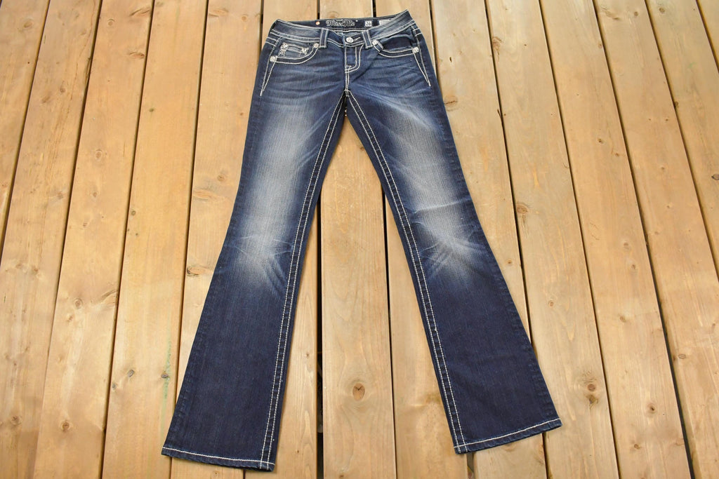 Vintage Y2K Miss Me Bedazzled Low Rise Jeans Women's Size 26x31