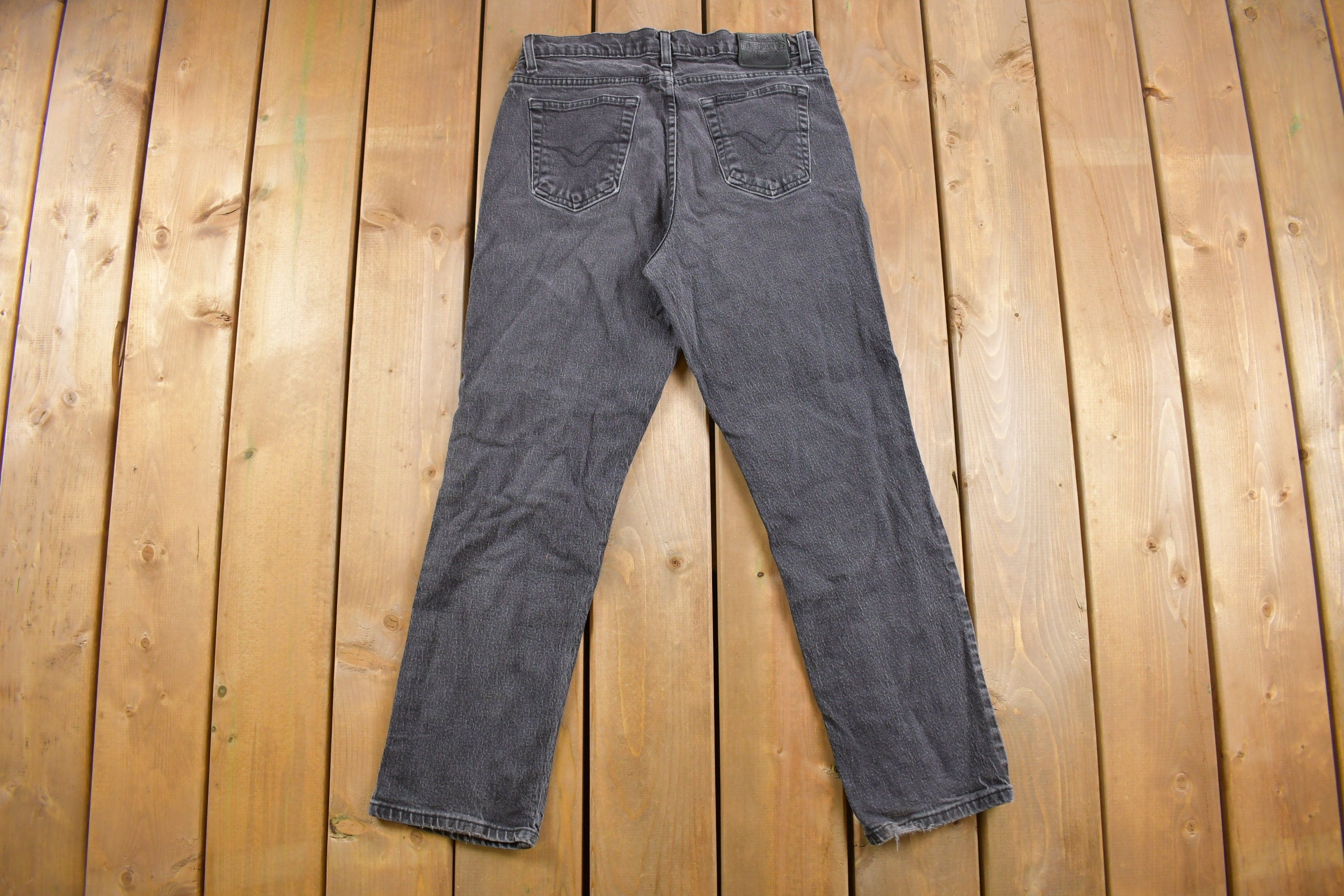 Vintage 1990's Harley Davidson Black Stonewash Jeans 30 x 27