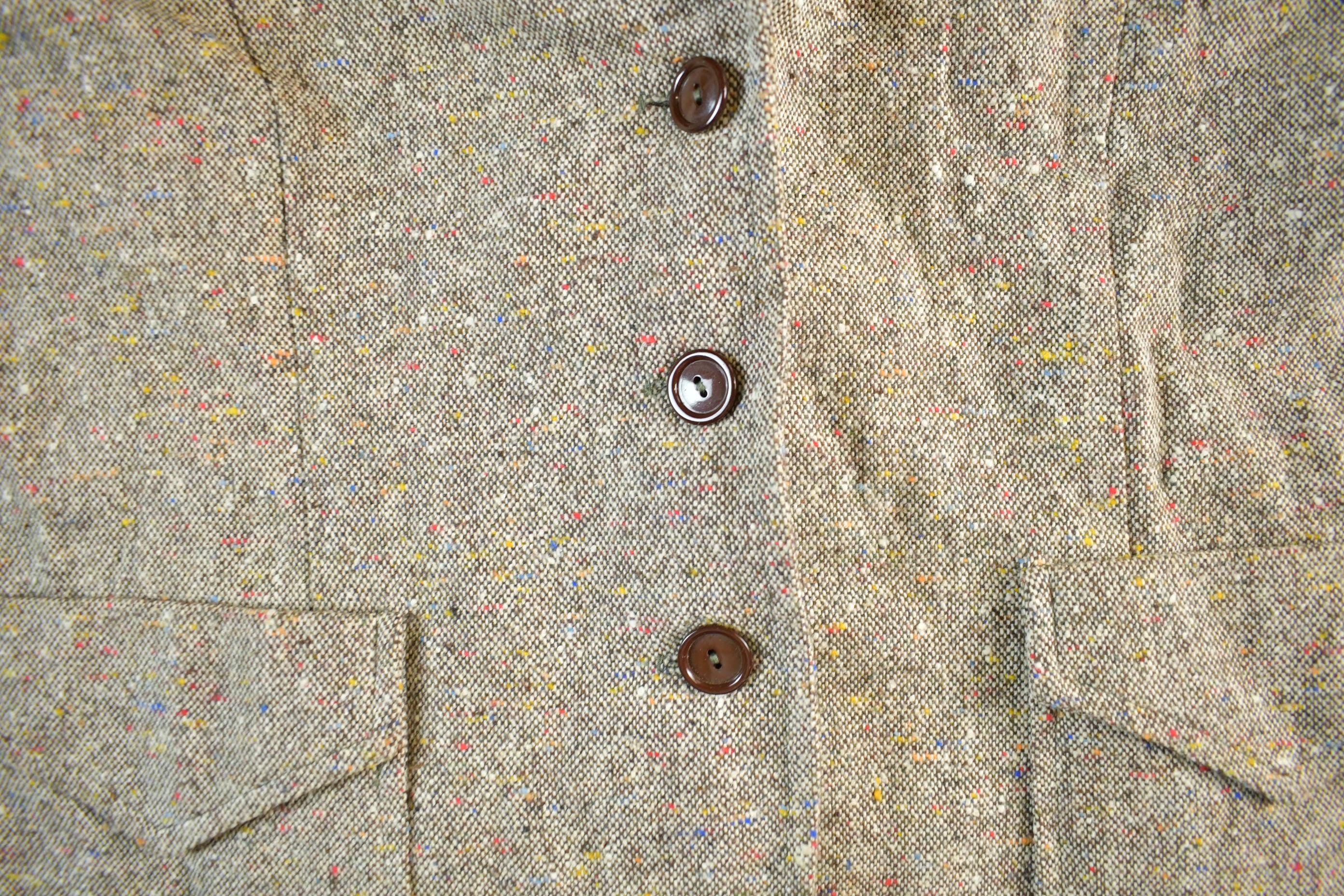 Vintage 1990s Movin Along Wool Blazer Jacket Women's M-L / Wool Jacket / 80s Blazer / Preppy Casual