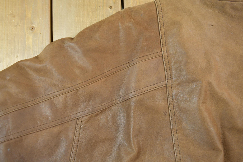 Vintage 1980s Georgetown Brown Leather Jacket