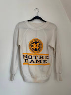 1980s University of Notre Dame Ragland Sleeve Crewneck