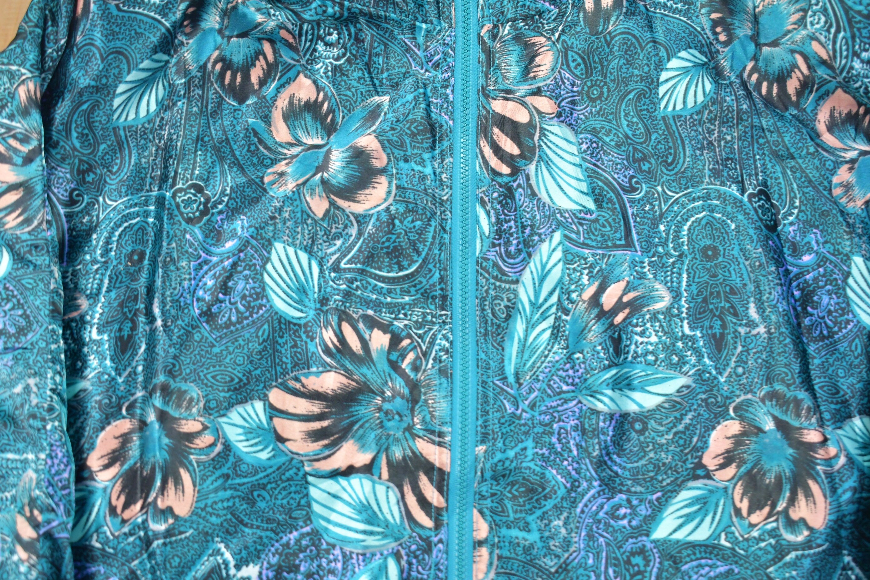Vintage 1990s Floral All Over Print Reversible Windbreaker Jacket