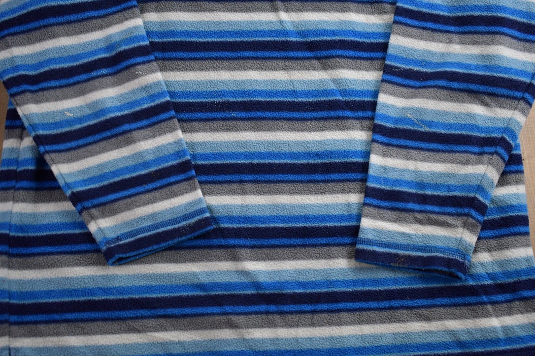 Vintage 1990s Striped Fleece Sweater