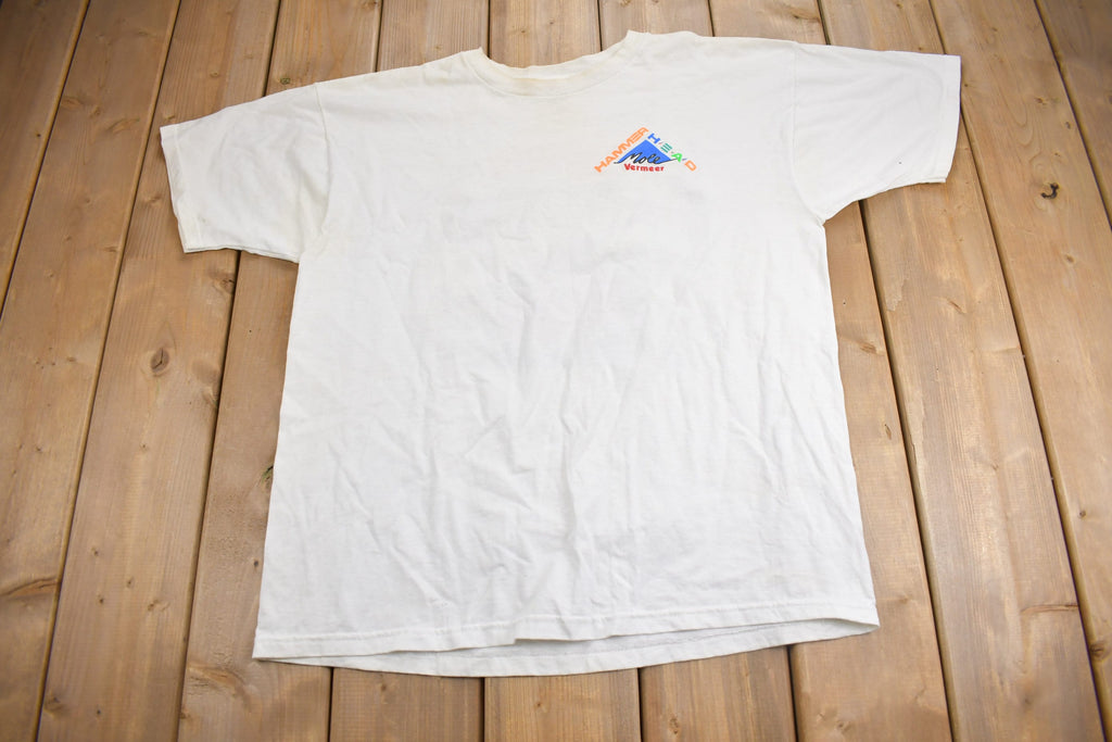 Vintage 1990s Vermeer Hammerhead Missile Graphic T Shirt