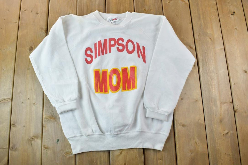 Vintage 1990s Simpson Mom Heavyweight Crewneck Sweatshirt