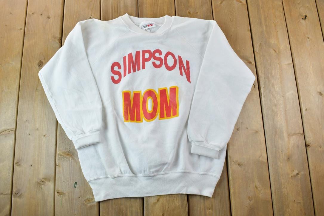 Vintage 1990s Simpson Mom Heavyweight Crewneck Sweatshirt