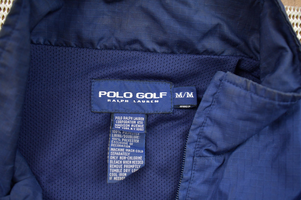 Vintage 1990s Polo Golf Quarter Zip Windbreaker Jacket