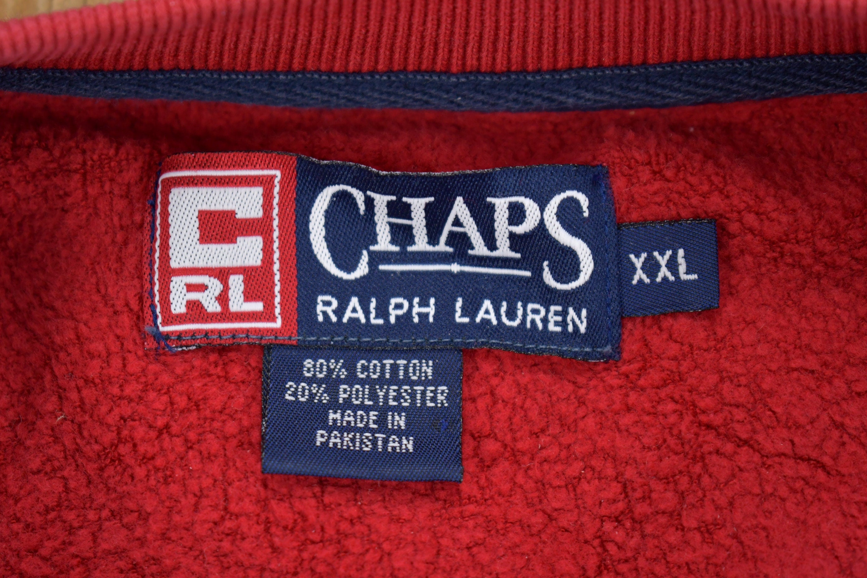 Vintage 1990s Chaps Ralph Lauren Fleece Crewneck Sweater