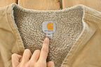 Vintage 2000s Carhartt Sun Faded Distressed Sherpa Lined Jacket Vest Mens 2XL