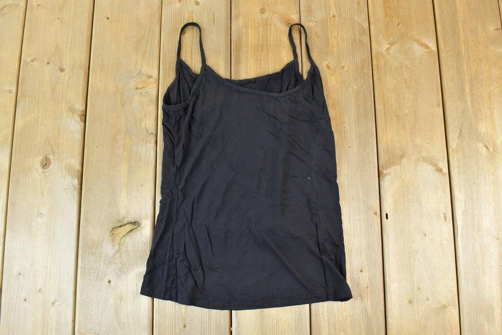 Women Vintage Vigoss Y2K Black Tank Top Grunge Skull Print