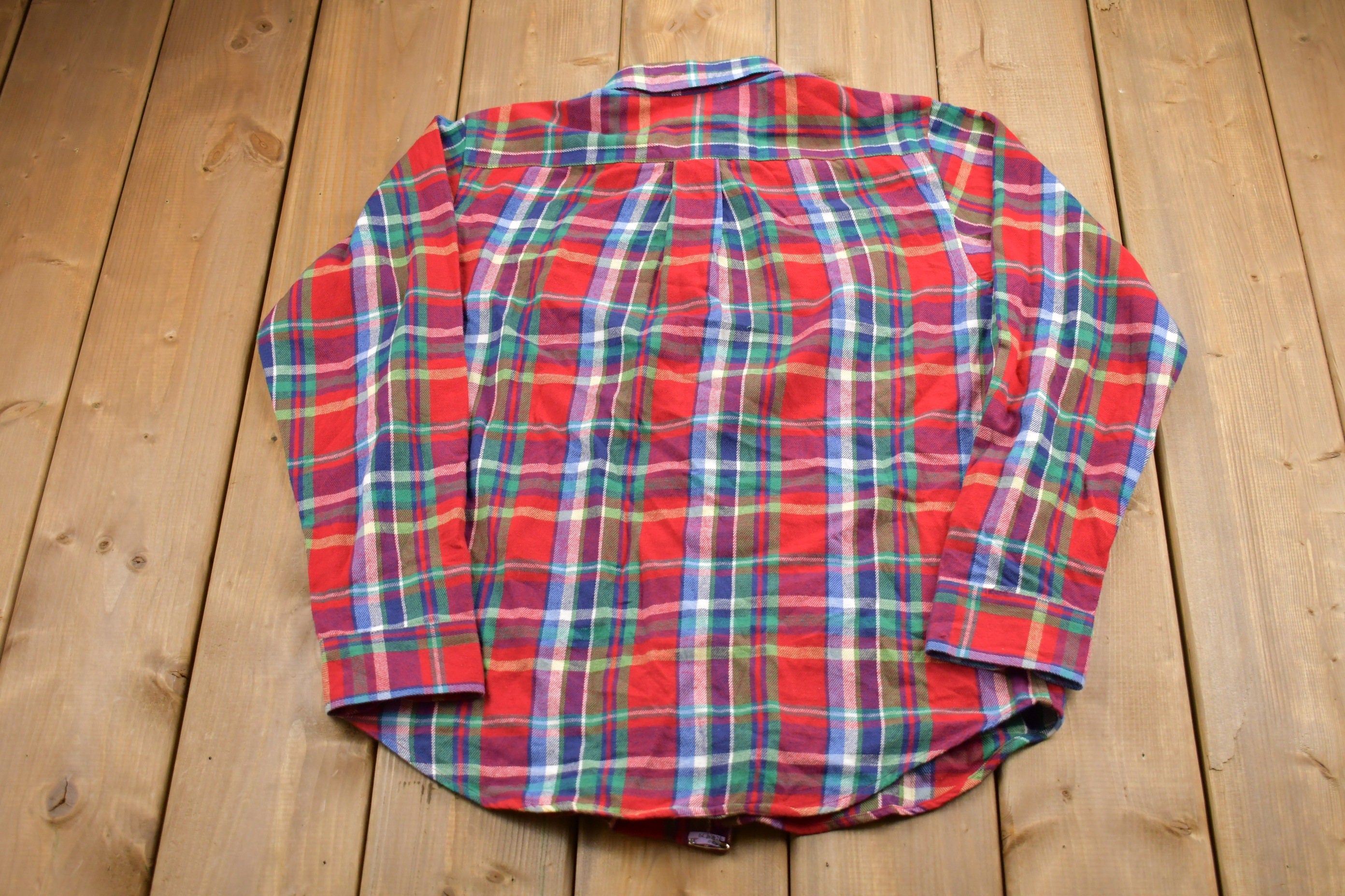 Vintage 1990s Kids Ralph Lauren Plaid Button Up Shirt