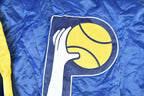 Vintage 1990s Indiana Pacers NBA Hardwood Classics Puffer Bomber Basketball Warm Up Jacket