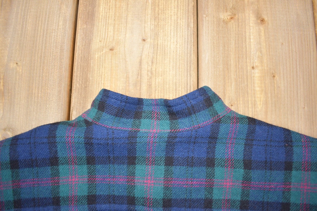 Vintage 1970s Pendleton 100% Wool Plaid Jacket