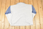 Vintage 1990s Alaska Polar Bear Quarter Zip Graphic Print Sweatshirt Mens L