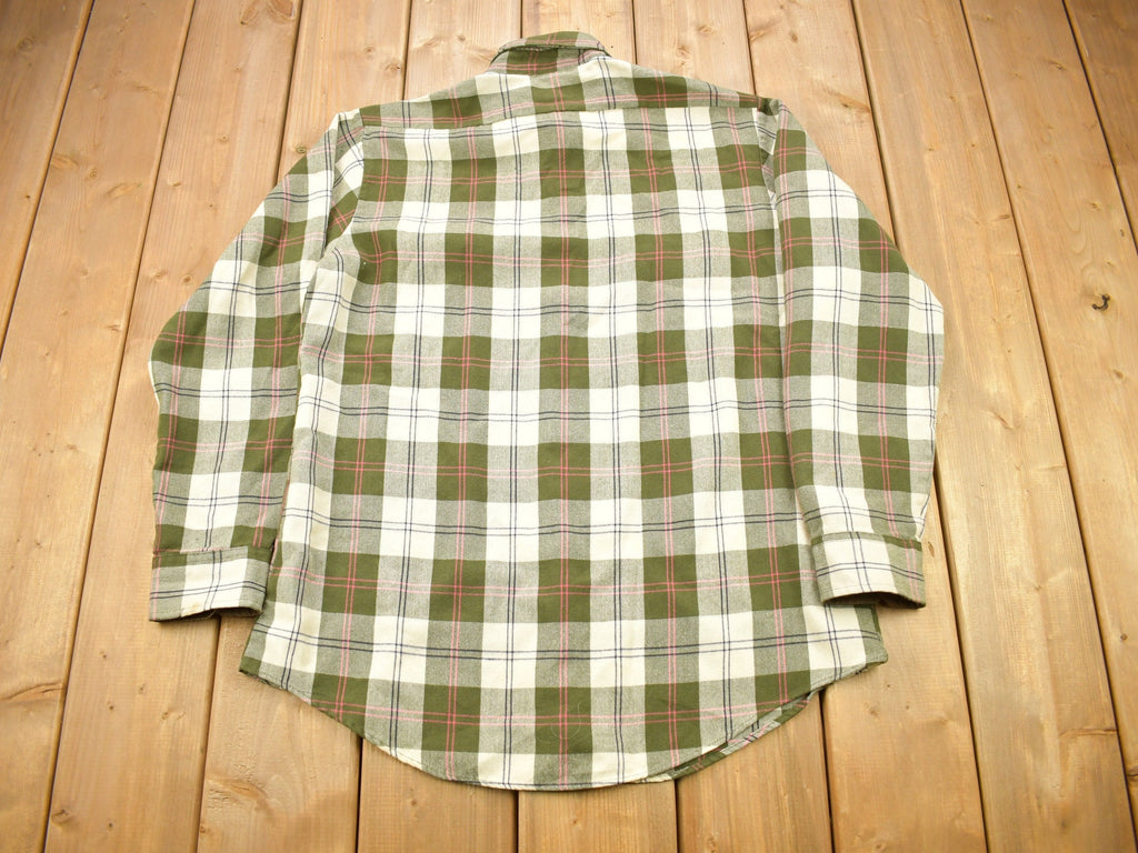 Vintage 1980s Charleston Bay Button Up Flannel Shirt