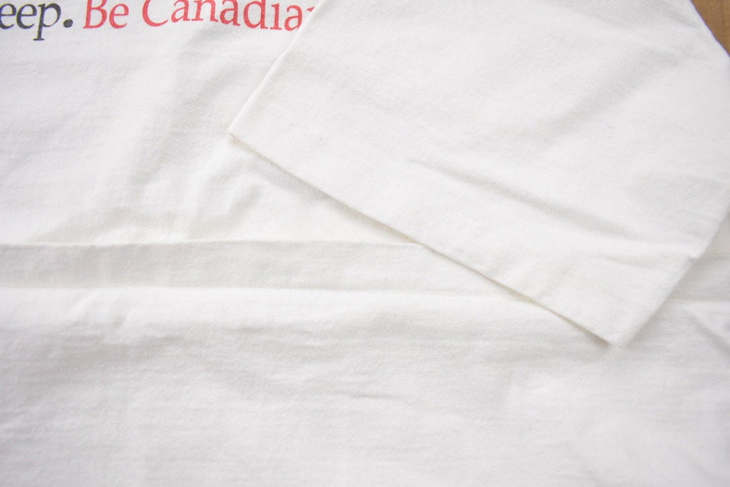 Vintage 1990s Life is Simple Eat Sleep Be Canadian Souvenir T Shirt