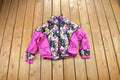 Vintage 1990s Pan Asia Abstract Clock Windbreaker