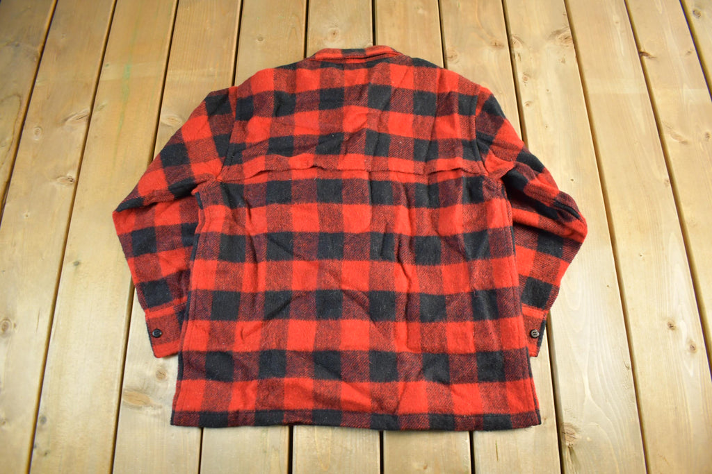Vintage 1970s Cockatoo Wool Flannel Shirt Jacket Men's Medium