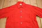 Vintage 1970s Sandy Mac Donald Red Button Up Shirt