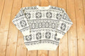 Vintage 1990s Neil Martin AOP Snowflake Design Knit Crewneck Sweater Mens L