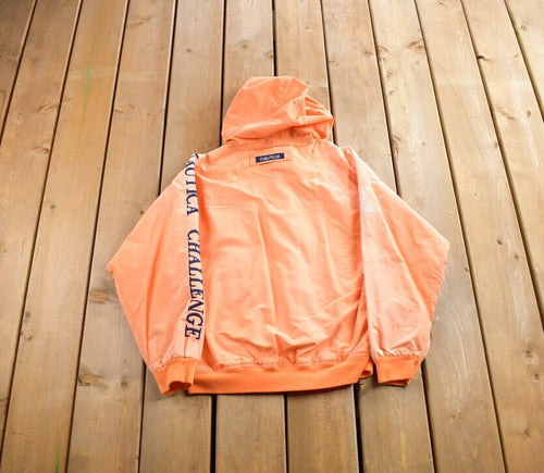 Vintage 1990s Nautica Challenge J Class Embroidered Light Jacket Size M