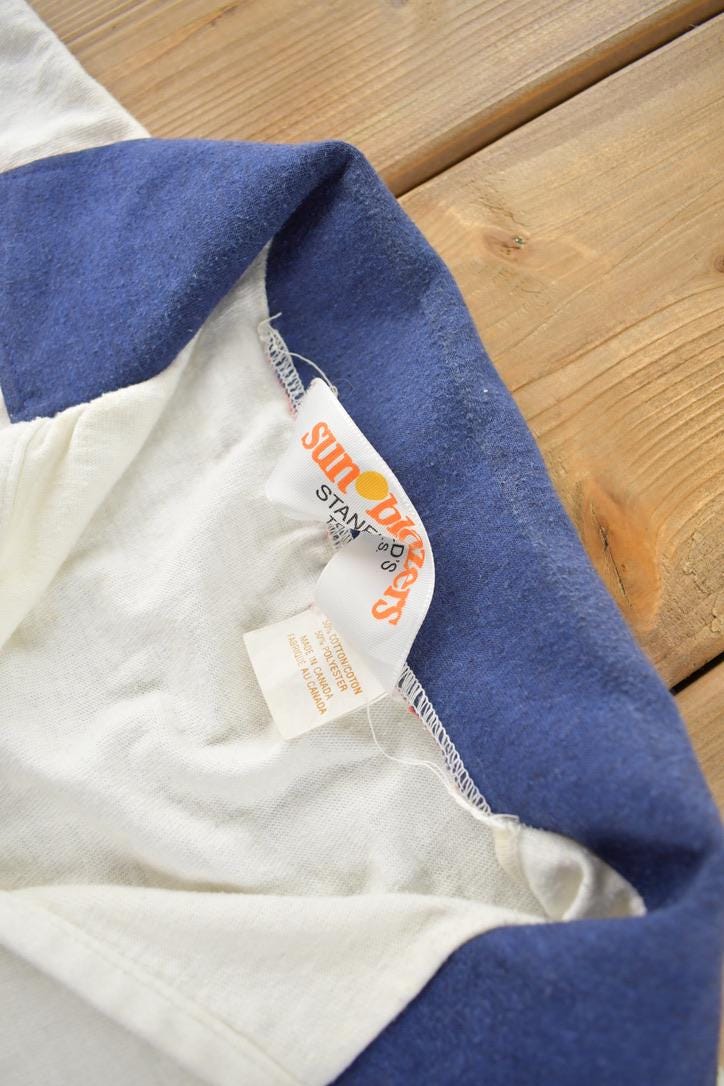 Vintage 1970s Blank Polo Shirt  Made In Canada  70s Polo  True Vintage