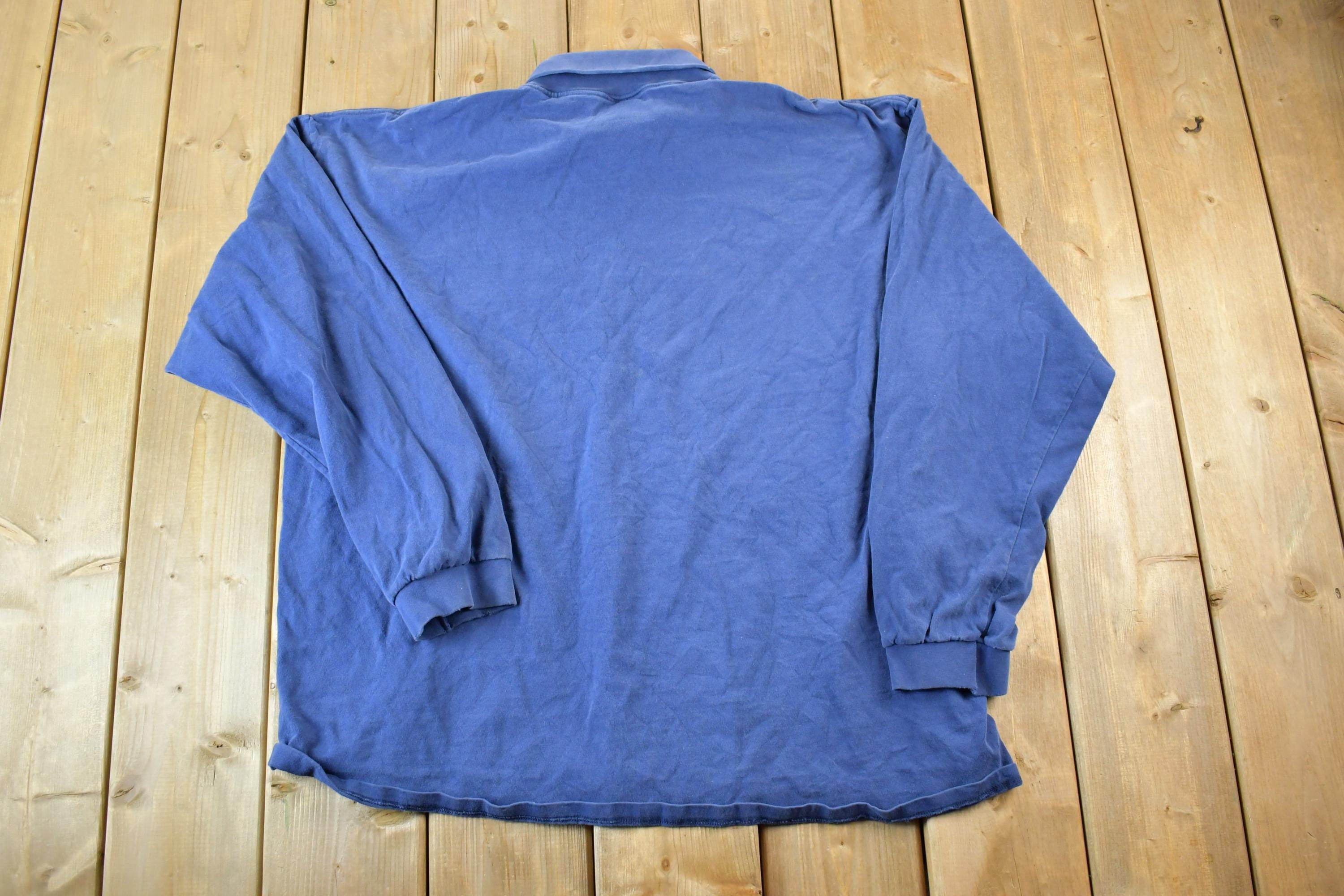 Vintage 1990s Nike Embroidered Mini Swoosh Turtleneck Light Sweatshirt