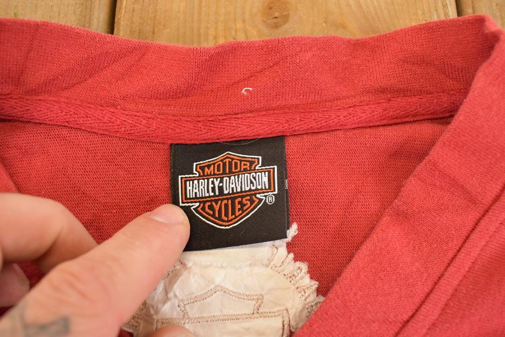 Vintage 1990s Harley Davidson Souvenir Motorcycle Crewneck Shirt Mens L  90s Crewneck  Travel Vacation Sweater  Vintage Sweatshirt