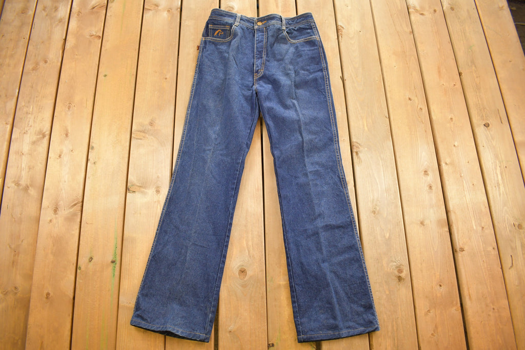 Vintage 1990's Jordache Horse Embroidered Blue Jeans 30 x 31.5