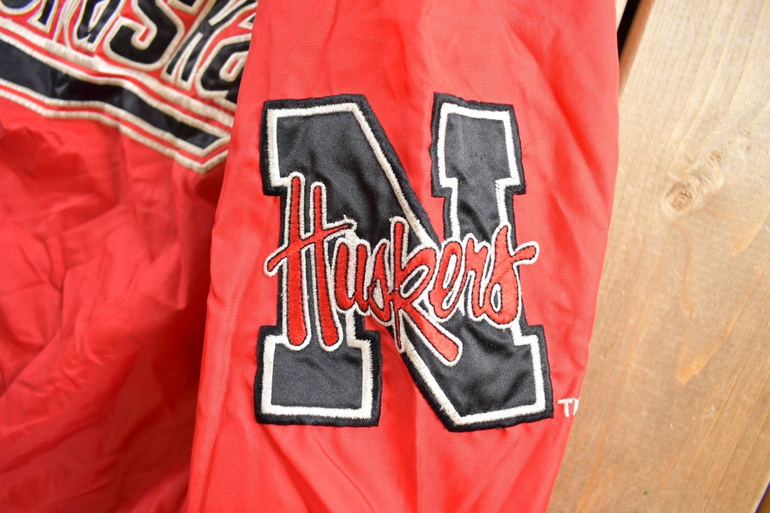 Vintage 1990s University of Nebraska Starter Windbreaker Jacket