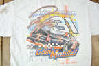Vintage 1990s Robert Gordon Nascar Goin' Mobile Racing Graphic T Shirt