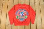 Vintage 1992 Toronto Blue Jays MLB AL Champions Crewneck Sweatshirt Youth Large