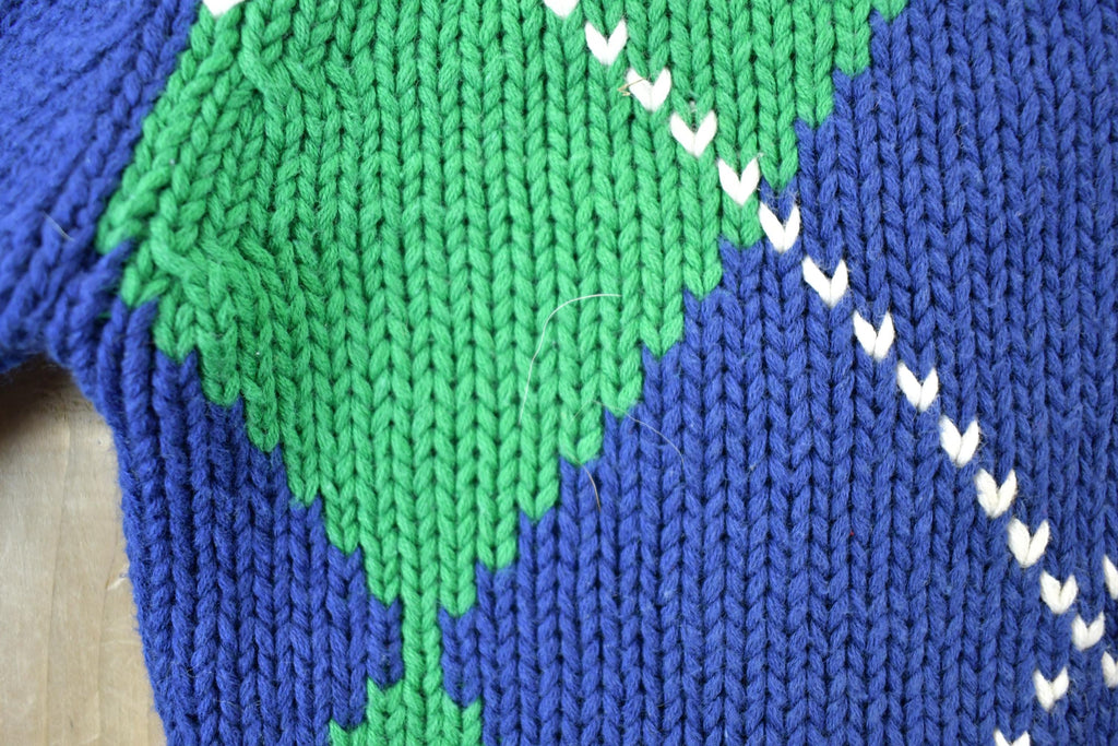 Vintage 1990s Smith Forester 100% Cotton Knit Crewneck Sweater