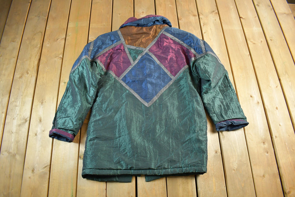 Vintage 1980s Current Seen Embroidered Abstract Jacket Womens Small