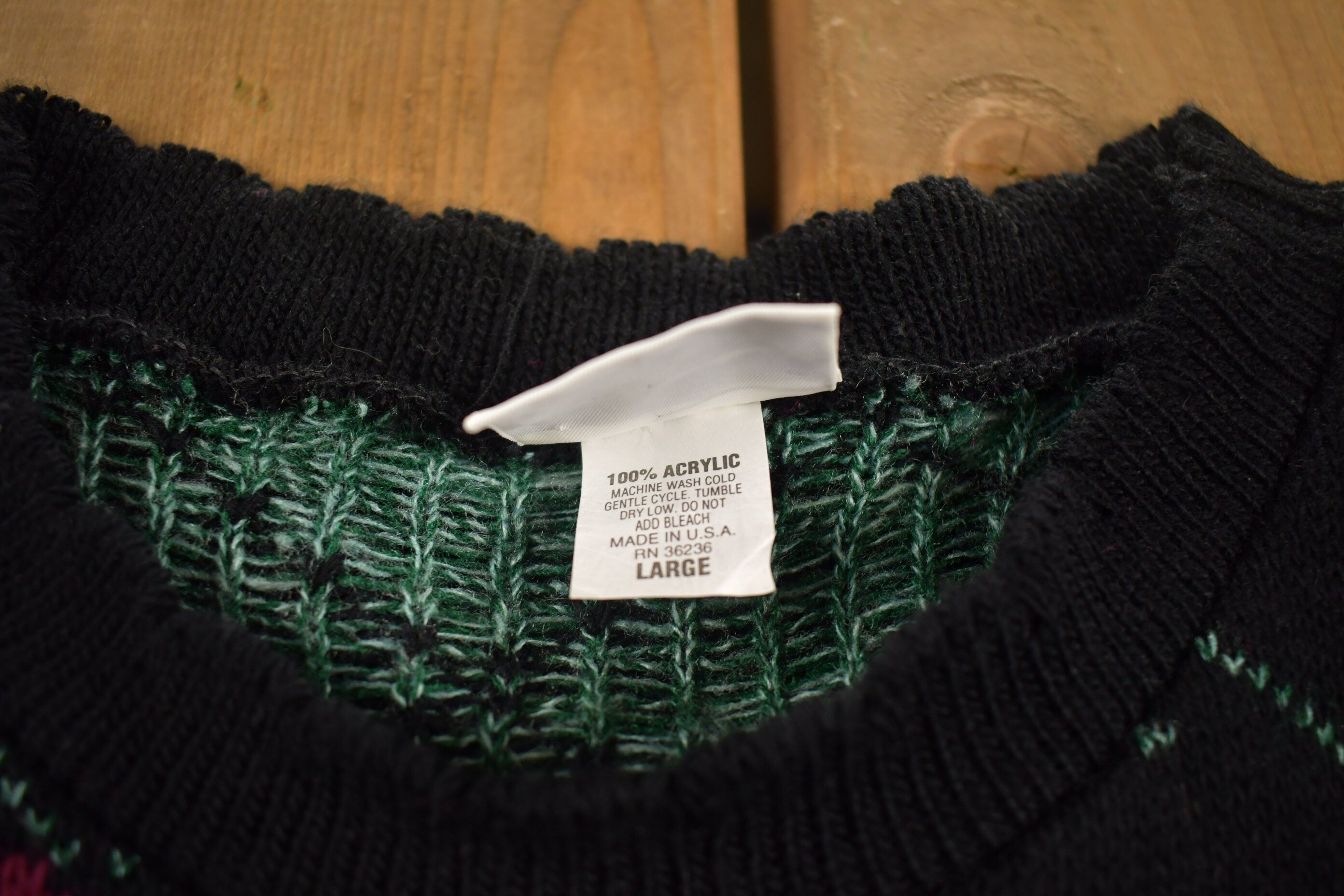 Vintage 1990s Basic Editions Knitted Crewneck Sweater