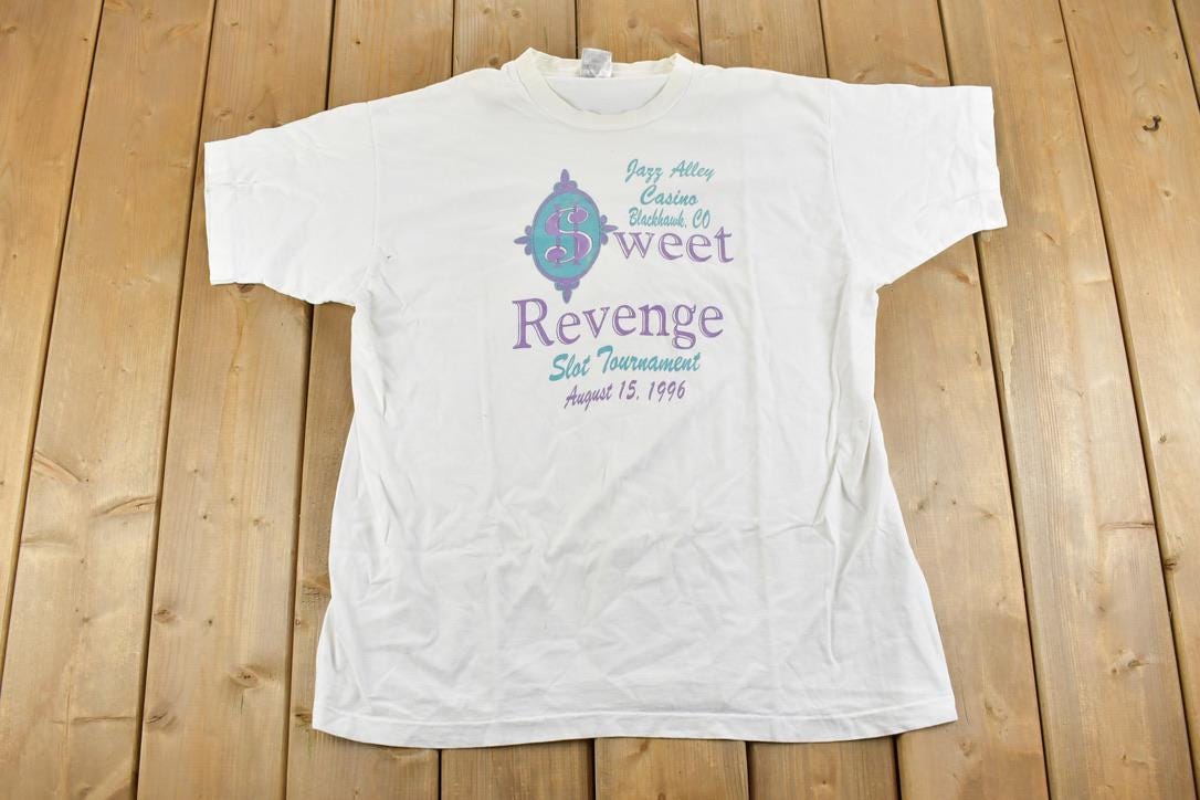 Vintage 1996 Sweet Revenge Slots Souvenir T-Shirt