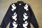 Vintage Custom Handmade Dove Peace Coveralls Jumpsuit Size 40T