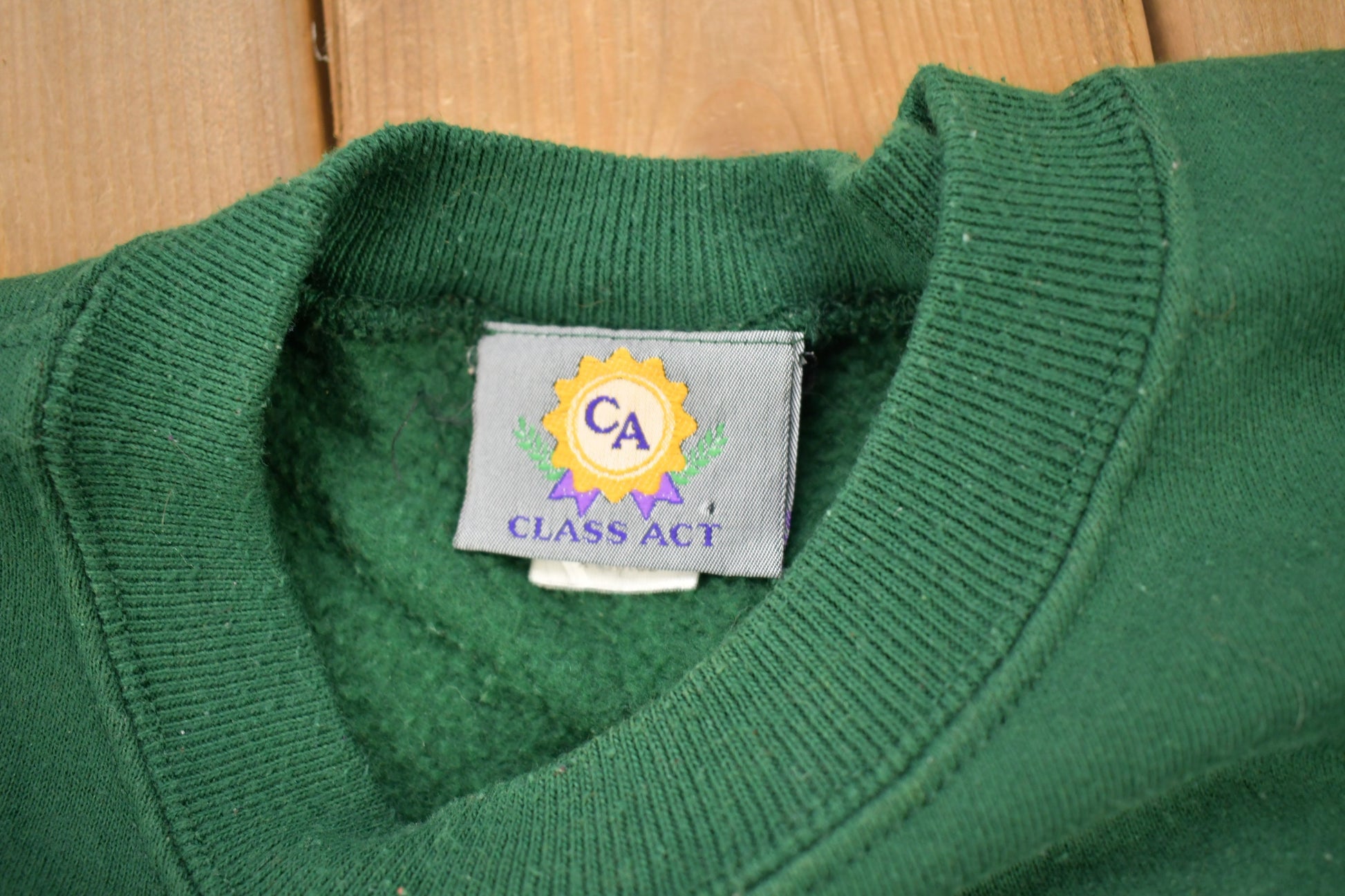 Vintage 1990s Branson University Collegiate Crewneck / Embroidered / Made In USA / Sportswear / Americana