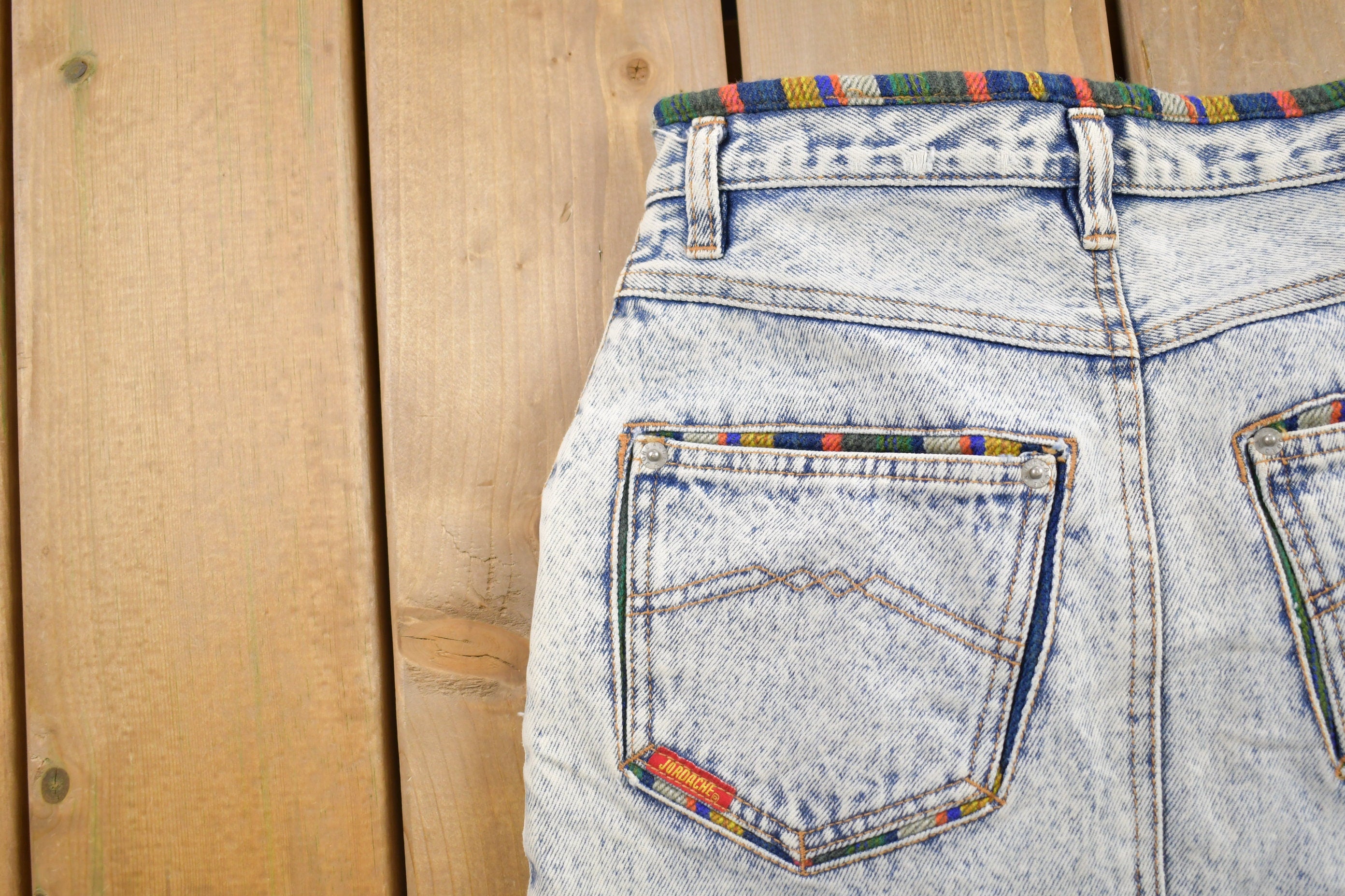 Vintage 1980s Jordache Denim Skirt Size 25
