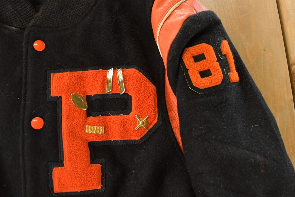 Vintage 1970s Butwin Collegiate Wool Varsity Letterman Jacket Men's Medium
