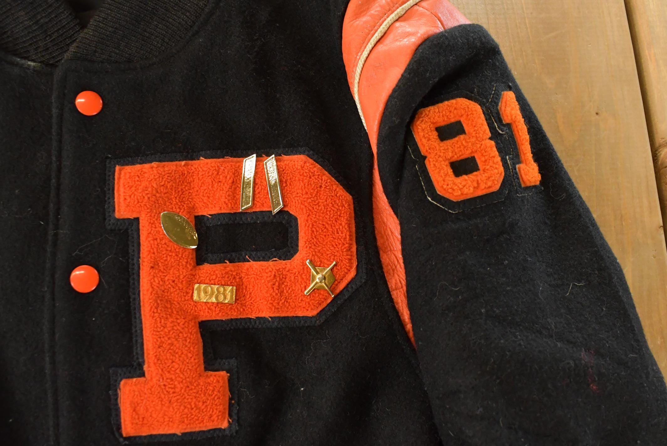 Vintage 1970s Butwin Collegiate Wool Varsity Letterman Jacket Men's Medium