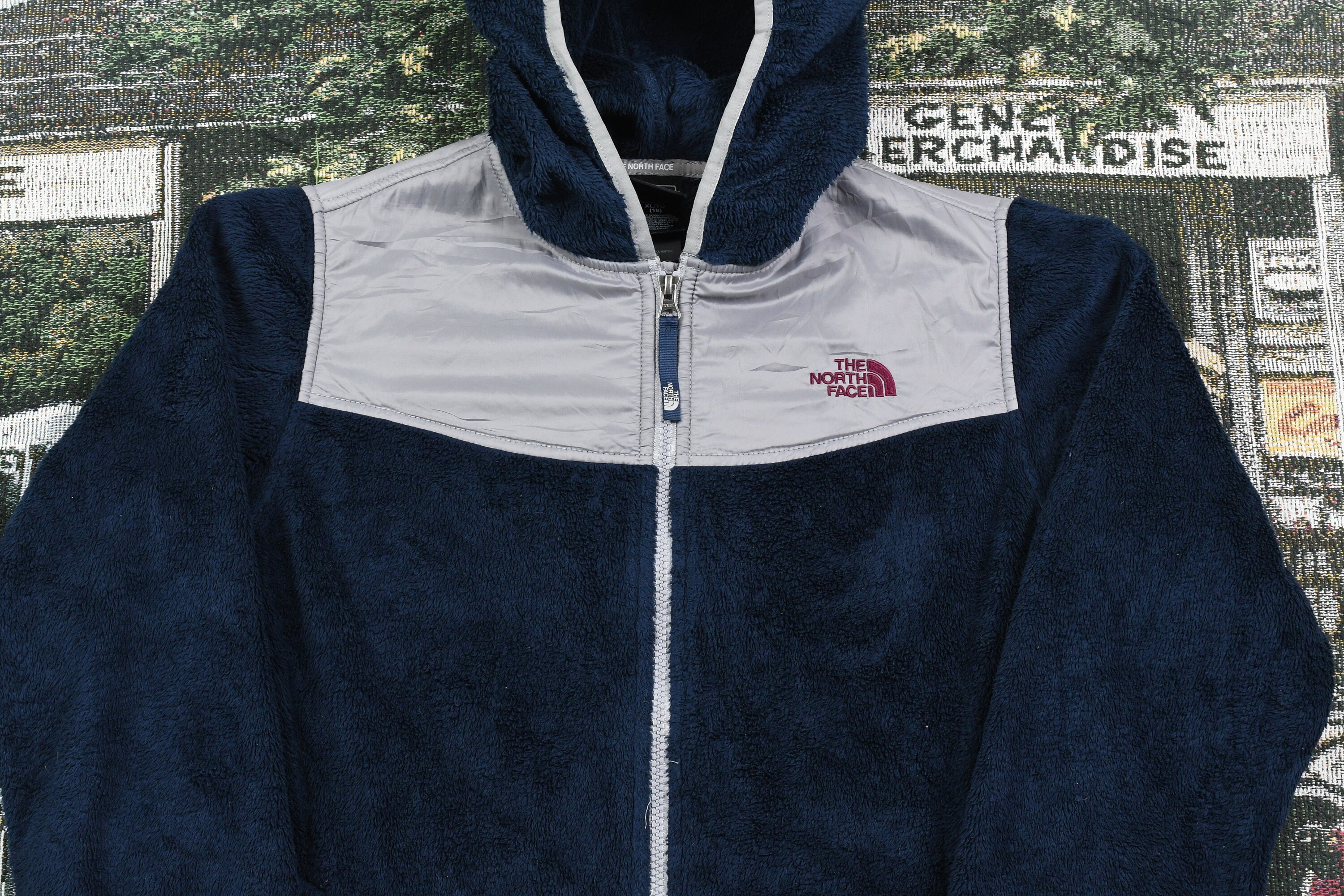 Vintage 1990s Kids The North Face Full Zip Fleece Sweater / 90s Fleece / 90s TNF / Winter Fleece / Ski / Snowboard / Streetwear Fashion