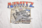 Vintage 1990s Nimitz Field 1940-1997 Fighter Jet Graphic T-Shirt