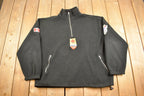 Vintage 1998 Roots Olympics Fleece Quarter Zip Sweater