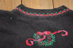 Vintage 1990s Knitted Christmas Crewneck Sweater