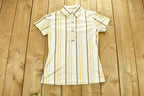 Vintage 1980's Half Button Up Collared T-Shirt