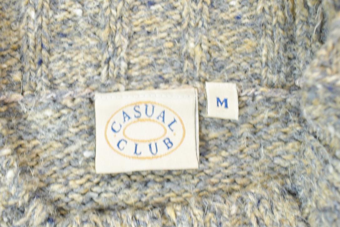 Vintage 1990s Casual Club Abstract Pattern Knit Crewneck Sweater