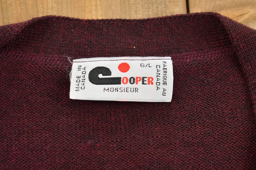 Vintage 1990s Cooper Cardigan Sweater