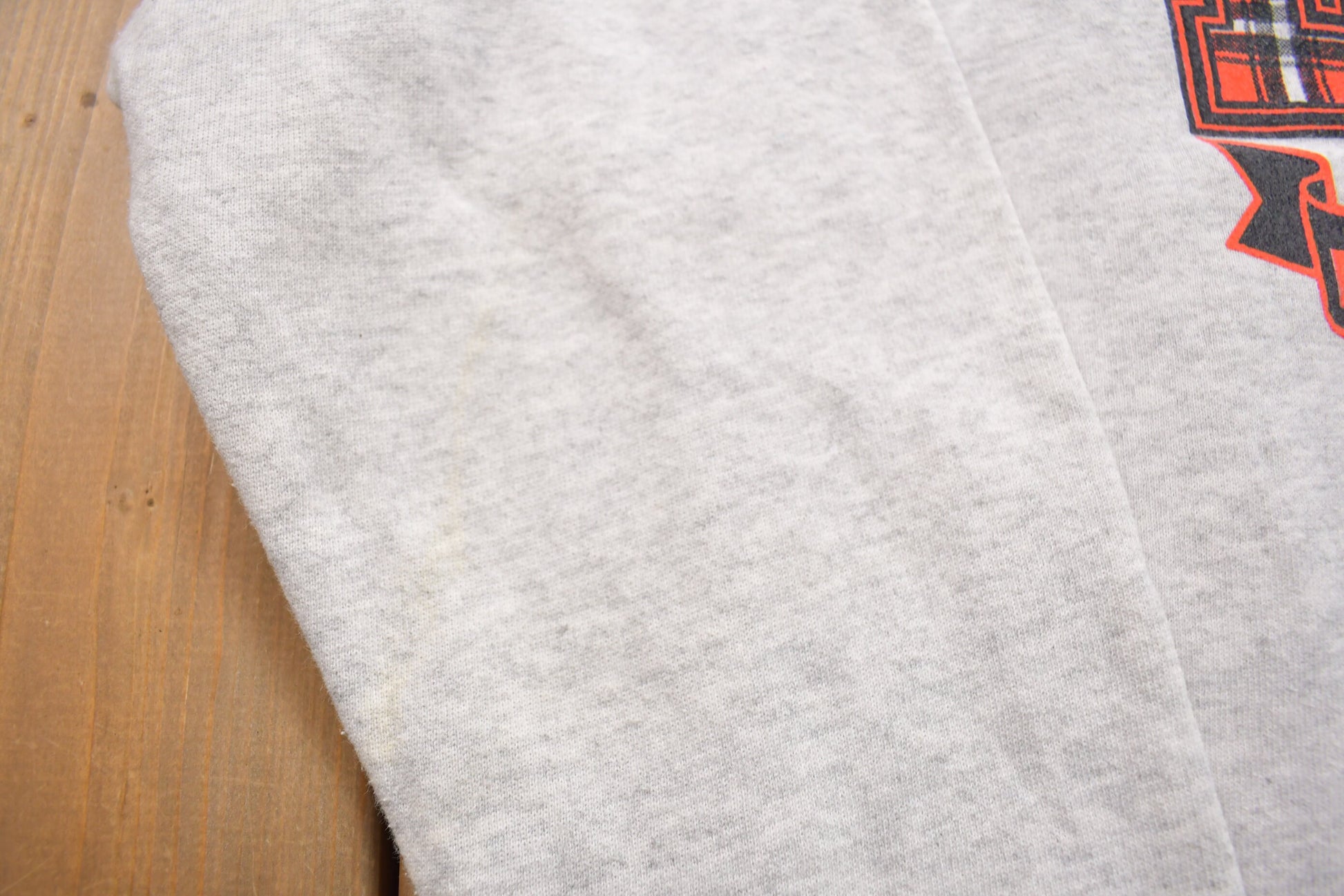 Vintage 1990s DHS Dekalb Barbs Crewneck Sweatshirt / 90s Crewneck / Made In USA / Streetwear / Grey Crewneck